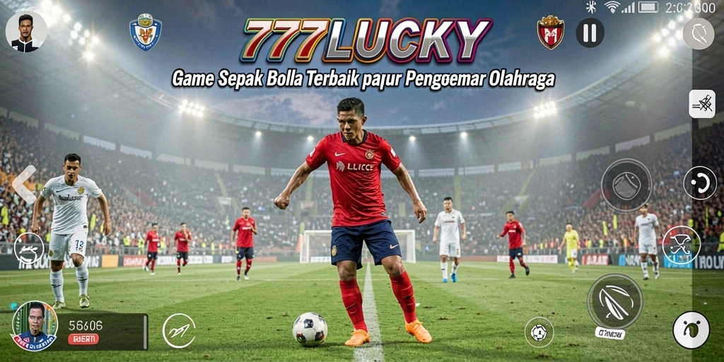 Tangkapan layar permainan <strong>777LUCKY</strong> yang menunjukkan momen mendebarkan di lapangan.