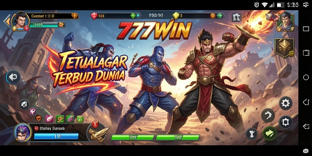 Tampilan gameplay seru di arena pertarungan 777WIN.
