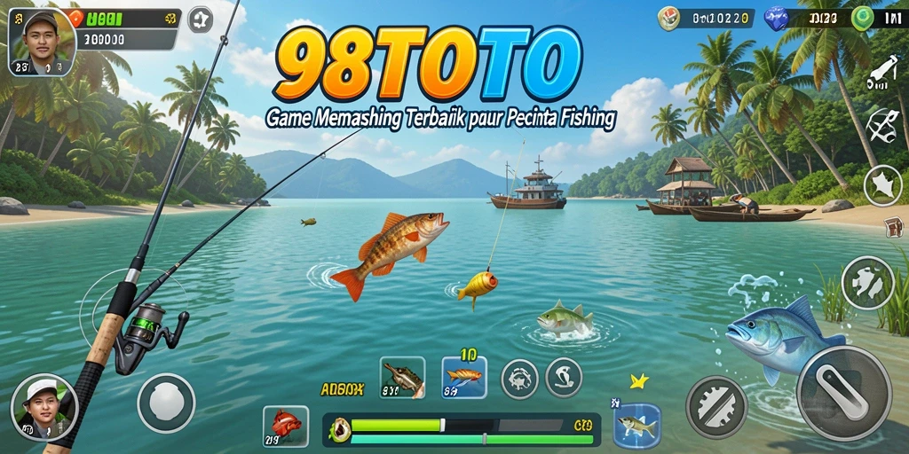 Gameplay <strong>98TOTO</strong> yang menampilkan tangkapan ikan yang fantastis.