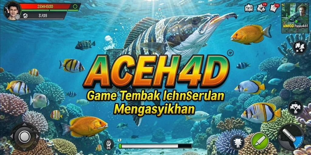 Tangkapan layar gameplay menampilkan aksi seru dalam Tembak Ikan.