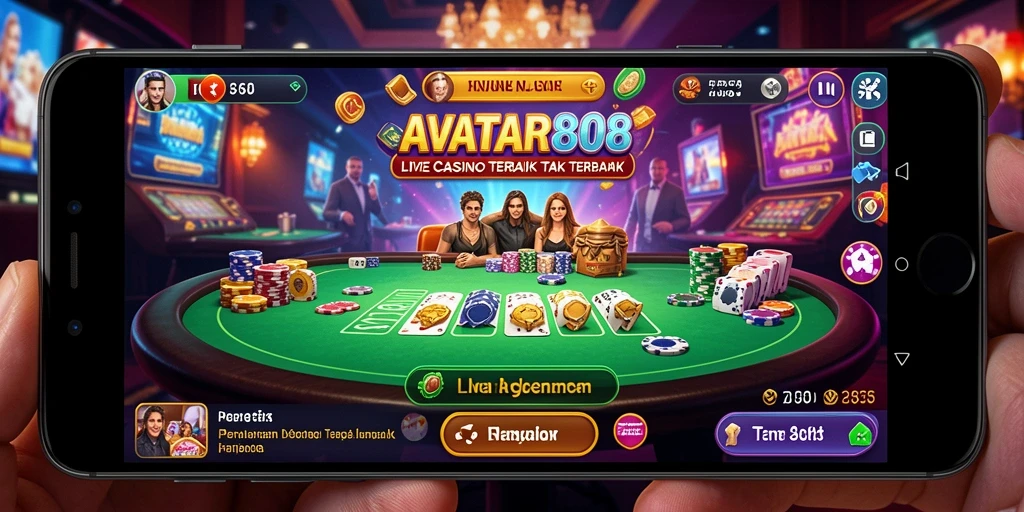 Tampilan gameplay Live Casino di AVATAR808 yang menarik dan interaktif.