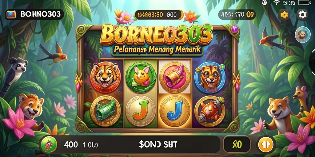 Tangkapan layar menampilkan gameplay menarik dari BORNEO303 Slot.