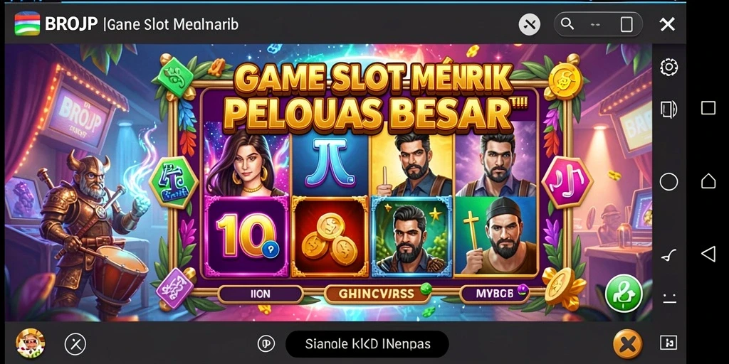 Tampilan gameplay BROJP yang mengesankan dan penuh warna.