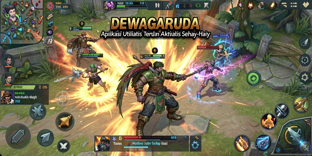 Screenshot DEWAGARUDA menampilkan antarmuka pengguna yang intuitif dan menarik.