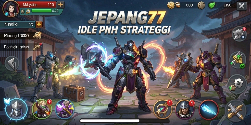 Screenshot dari gameplay <strong>JEPANG77</strong> yang menampilkan karakter dan strategi.