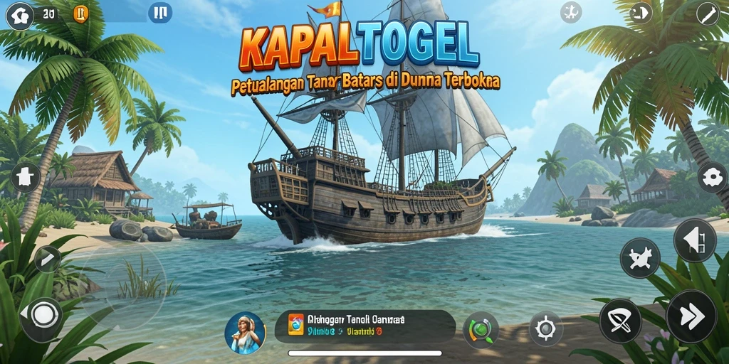 Screenshot gameplay KAPALTOGEL di dunia terbuka yang luas dan dinamis.