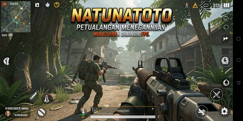 Tangkapan layar menunjukkan aksi menegangkan dalam NATUNATOTO.