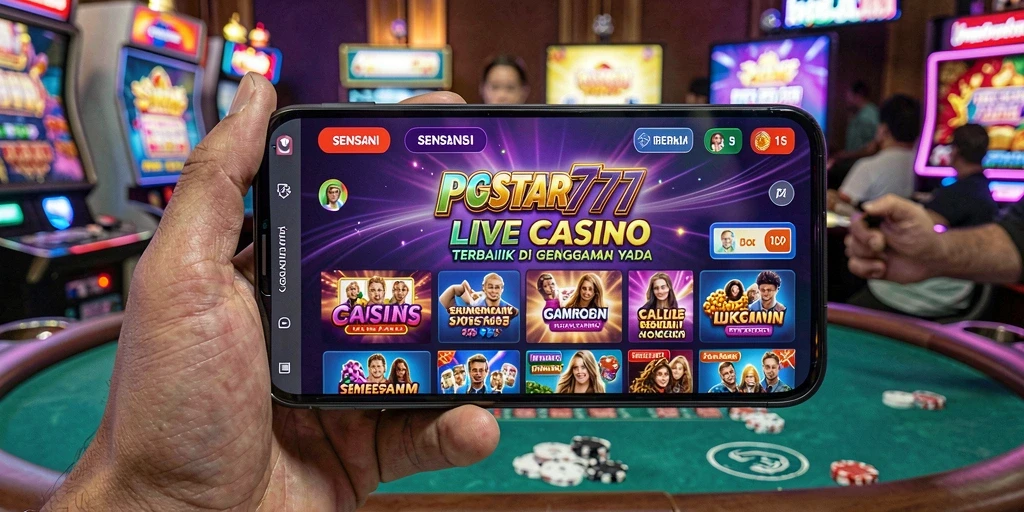 Screenshot PGSTAR777 menampilkan gameplay Live Casino yang seru dan interaktif.