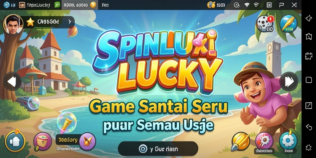 Tampilan gameplay SPINLUCKY yang menghibur dan interaktif.