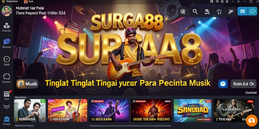 Tampak antarmuka yang menarik dan fitur-fitur menarik dari SURGA88.