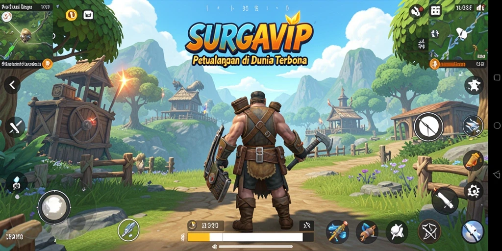 Gameplay seru di dunia terbuka SURGAVIP yang menantang.