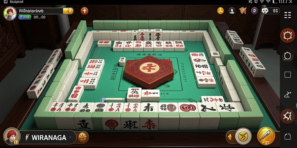 Screenshot utama WIRANAGA menampilkan gameplay menyenangkan Mahjong.
